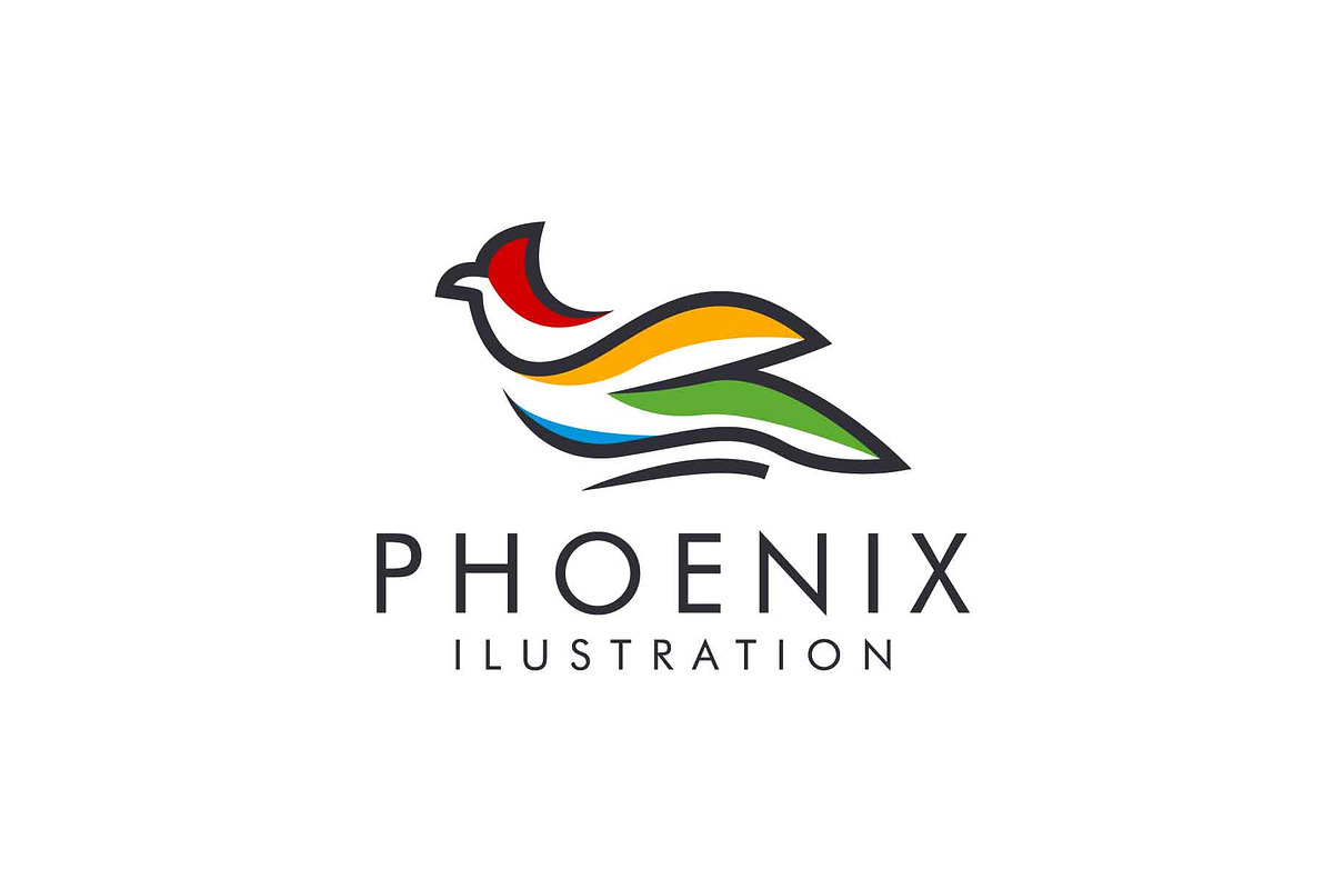 abstract phoenix logo - vector illus in Logo Templates - product preview 8