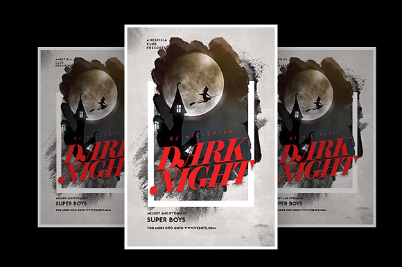 Dark Night in Flyer Templates - product preview 1