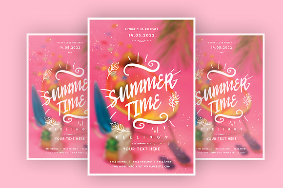 Summer Time in Flyer Templates - product preview 1