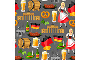 German seamless pattern. Germany