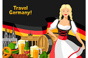 German background design. Germany