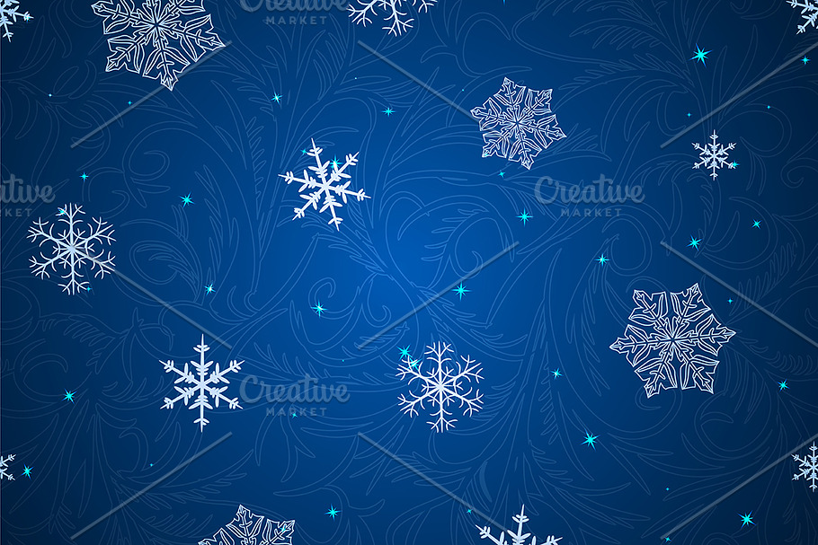 3 winter seamless patterns in Patterns - product preview 8