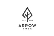 Arrow Tree Logo - vector