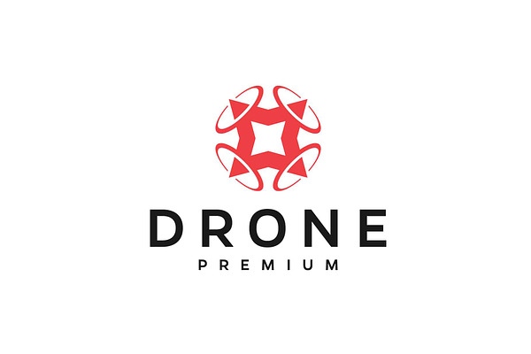 modern drone logo - vector