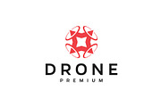 modern drone logo - vector