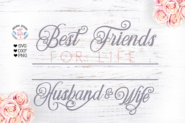 Best Friends For Life - Name Frame