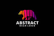 abstract bear logo - vector