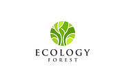 unique ecology logo - vector