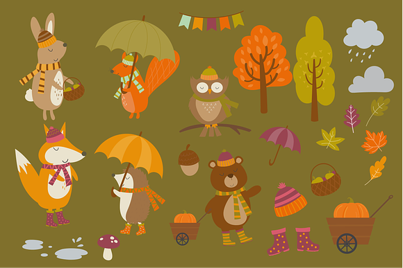 Hello Autumn in Illustrations - product preview 1