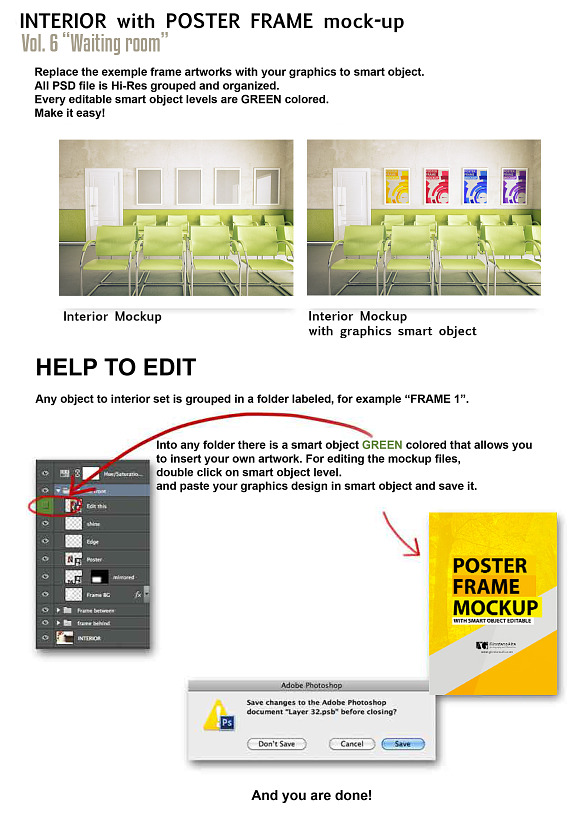 Interior mock-up in Print Mockups - product preview 1