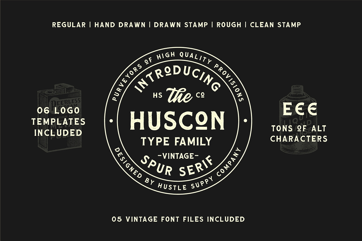 HUSCON - A Vintage Spur Serif in Serif Fonts - product preview 8