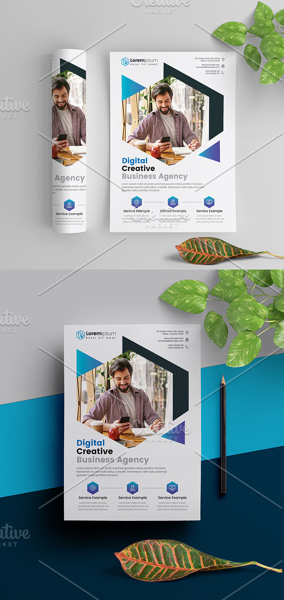 Corporate Flyer Template in Flyer Templates - product preview 2