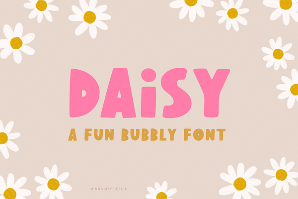 Daisy - Fun Bubbly Display Font