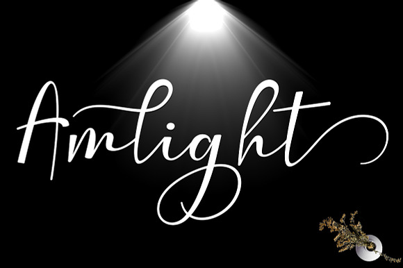 Amlight in Script Fonts - product preview 1