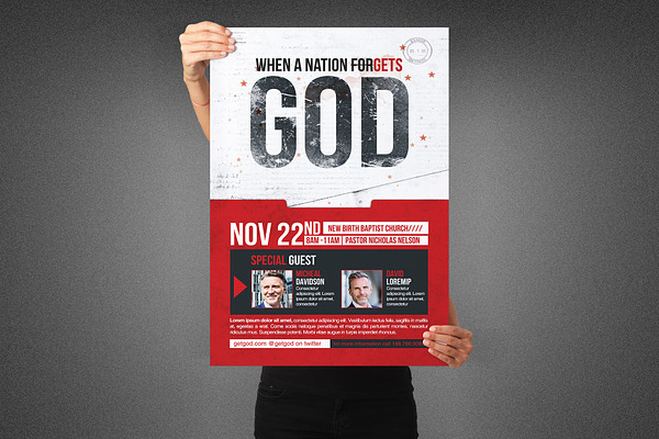 When A Nation Forgets God Poster
