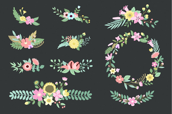 Floral bouquets in Illustrations - product preview 2