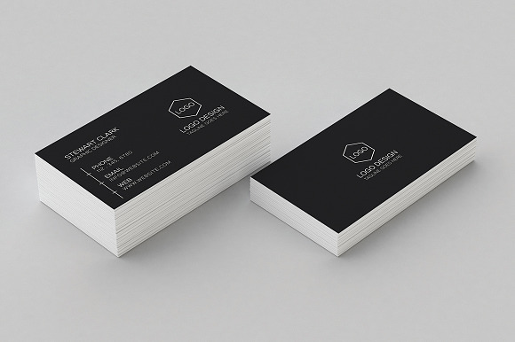 Clean Minimal Business Card Template in Business Card Templates - product preview 1