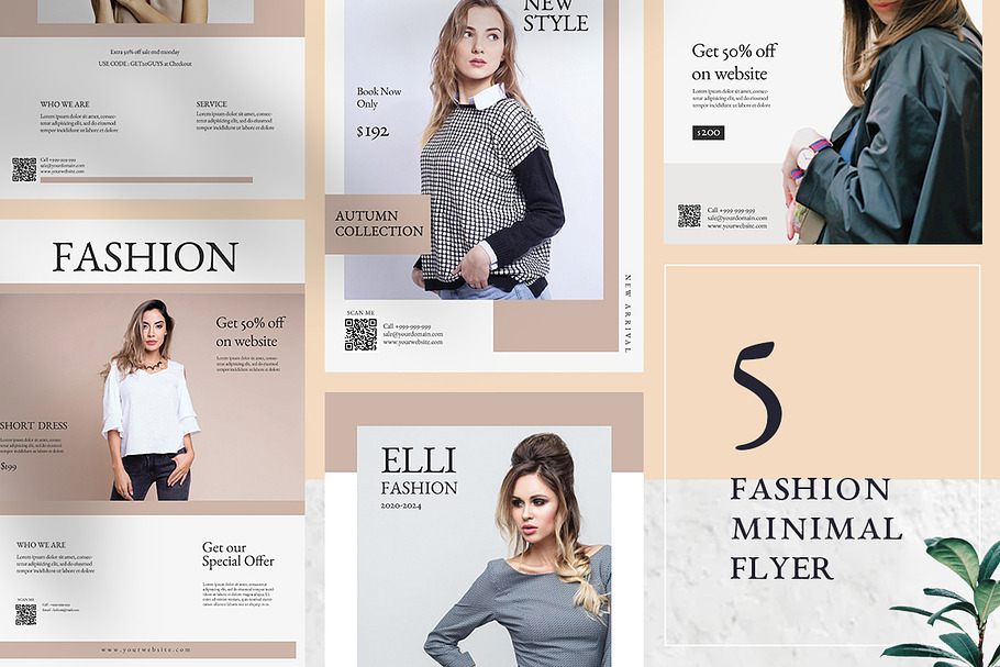 Fashion Minimal Flyer Templates in Flyer Templates - product preview 8