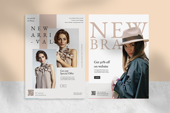 Fashion Minimal Flyer Templates in Flyer Templates - product preview 2