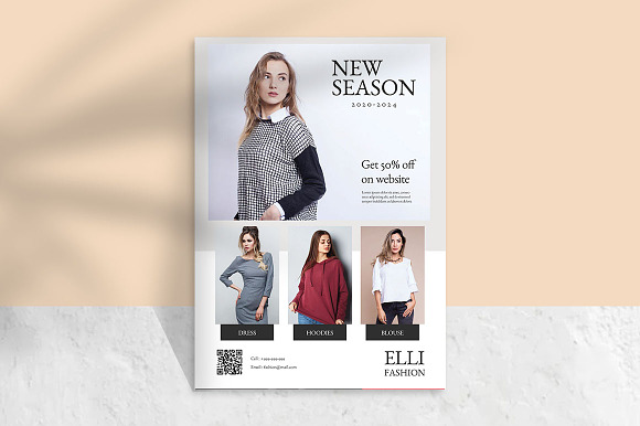 Fashion Minimal Flyer Templates in Flyer Templates - product preview 3