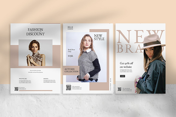 Fashion Minimal Flyer Templates in Flyer Templates - product preview 5