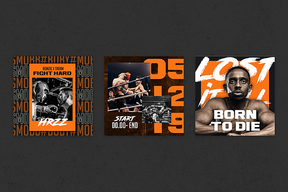 Boxing Instagram Templates in Instagram Templates - product preview 9