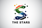 Letter S Stars Logo Template