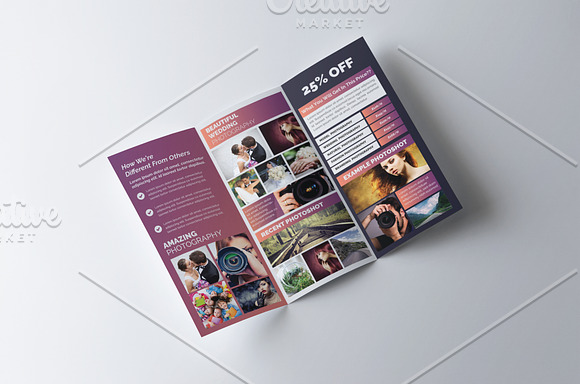 Photography Tri-fold Brochure in Brochure Templates - product preview 3