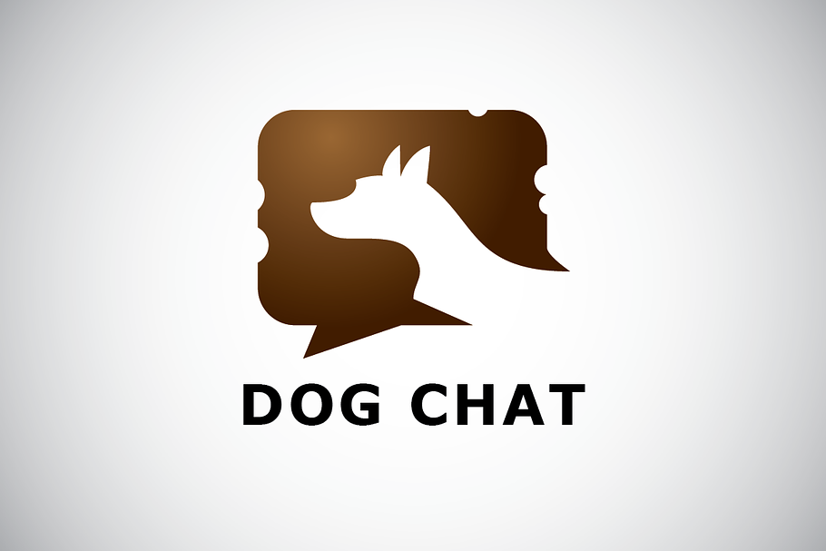 Dog Chat Logo Template