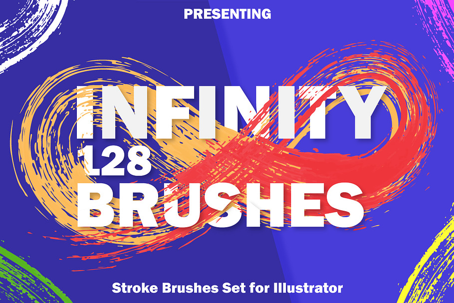 128 Infinity Brushes for Illustrator