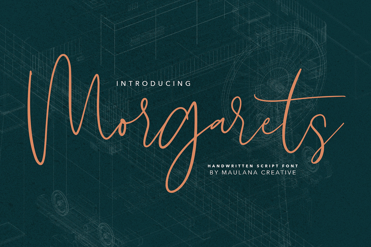 Morgarets Script Font in Script Fonts - product preview 8