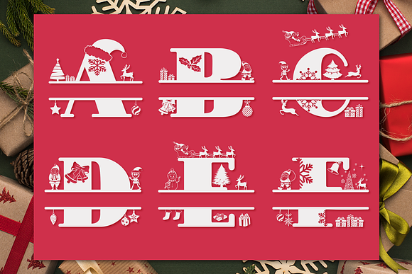 Christmas Monogram Font in Christmas Fonts - product preview 1
