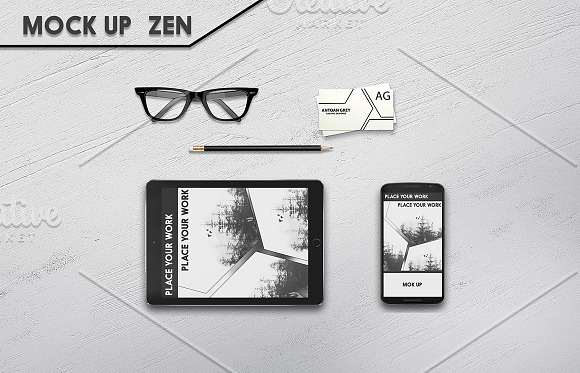 Mockup iPad and Nexus 6 in Mobile & Web Mockups - product preview 1