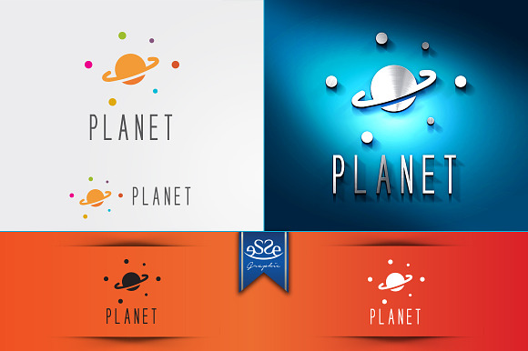 Planet in Logo Templates - product preview 1
