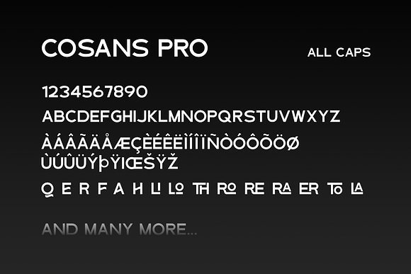 Cosans Pro in Sans-Serif Fonts - product preview 6