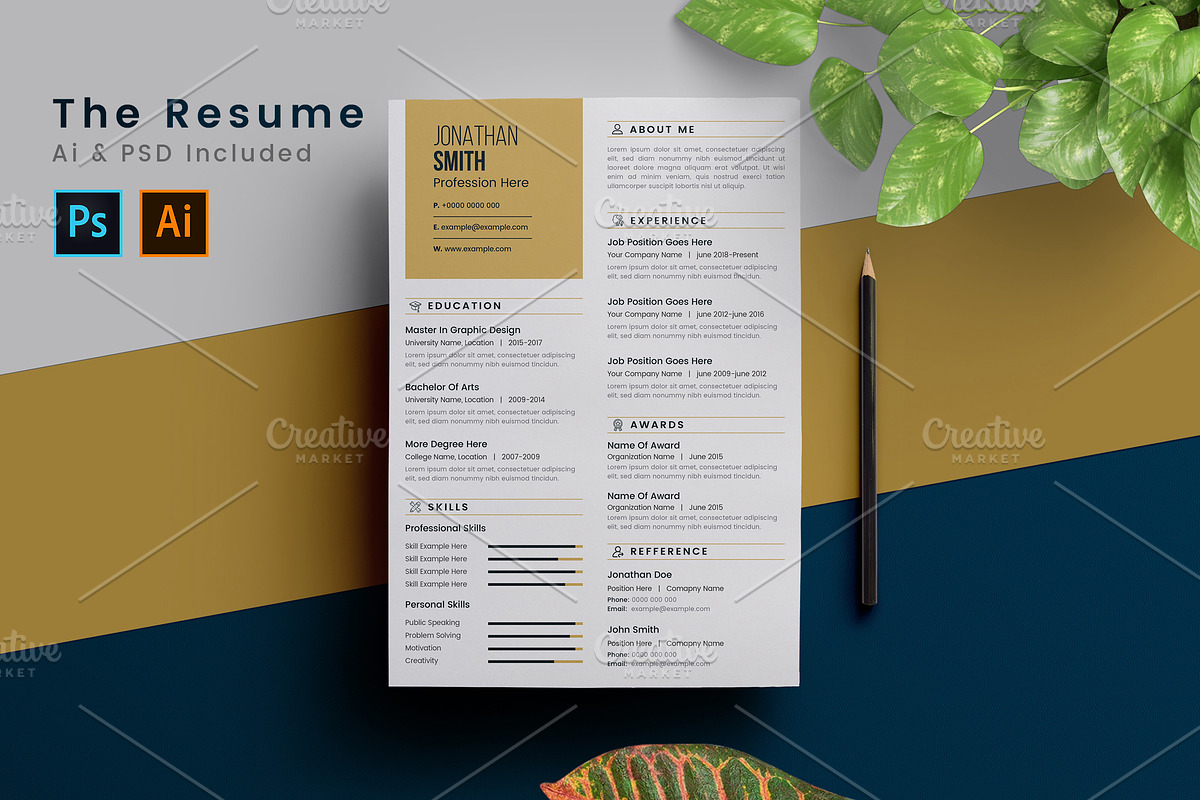 Minimal Resume in Resume Templates - product preview 8