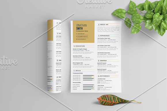 Minimal Resume in Resume Templates - product preview 1
