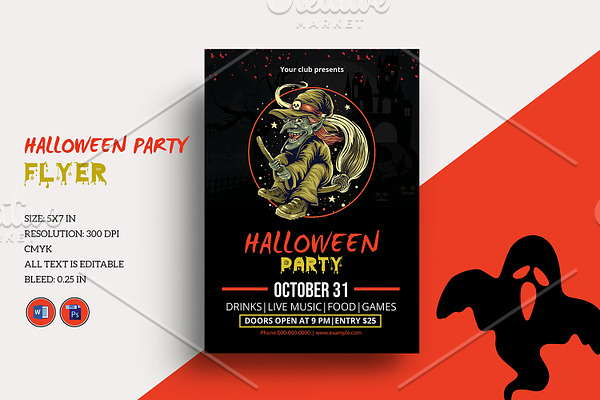 Halloween Party Flyer - V1085