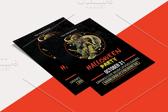 Halloween Party Flyer - V1085 in Flyer Templates - product preview 1