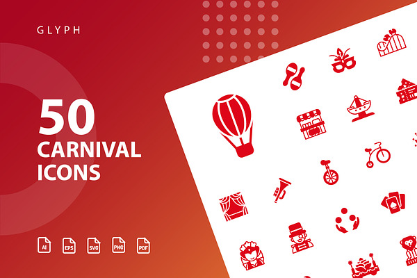 Carnival Glyph Icons