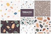 Italian terrazzo seamless patterns