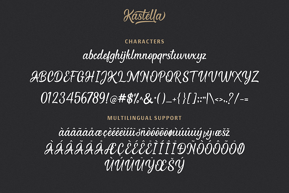 Kastella - Bold Script Font in Script Fonts - product preview 8