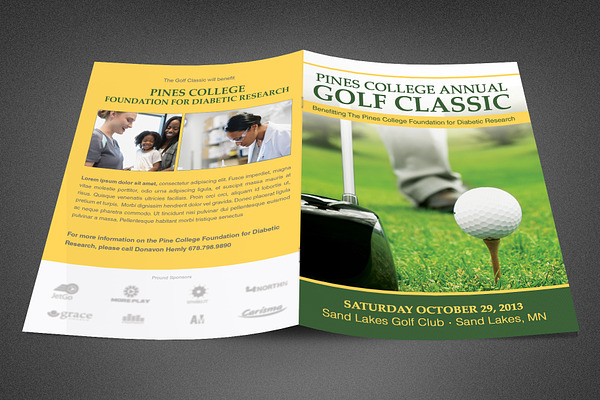 Golf Classic Booklet Template