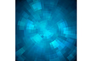 Abstract blue shiny concentric