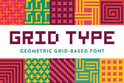 Grid Type - Geometric Font