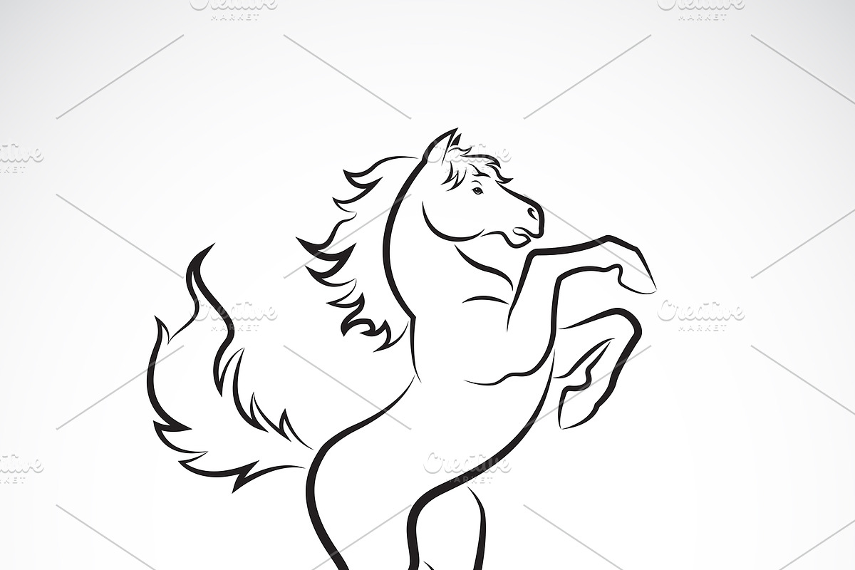 Vector of skittish horse design. in Icons - product preview 8