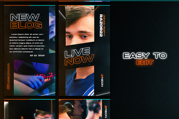 E - Sports Social Media Template in Instagram Templates - product preview 1