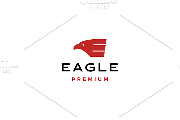 Eagle E letter logo vector icon