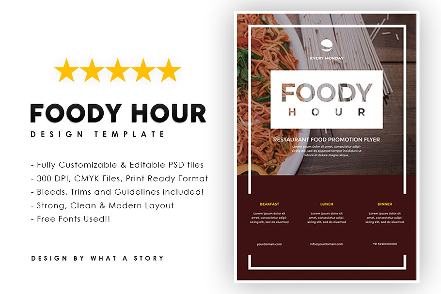 Foody Hour in Flyer Templates - product preview 8