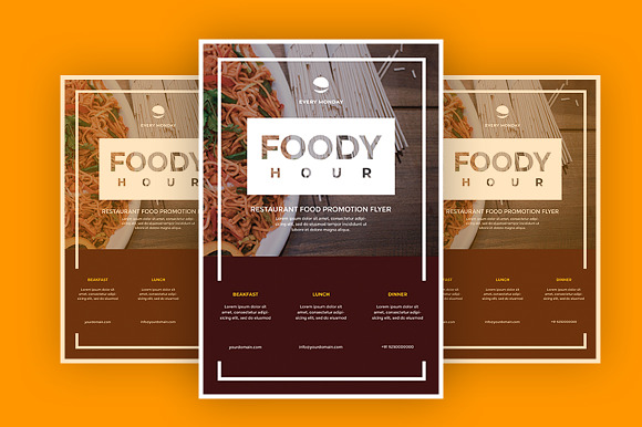 Foody Hour in Flyer Templates - product preview 1